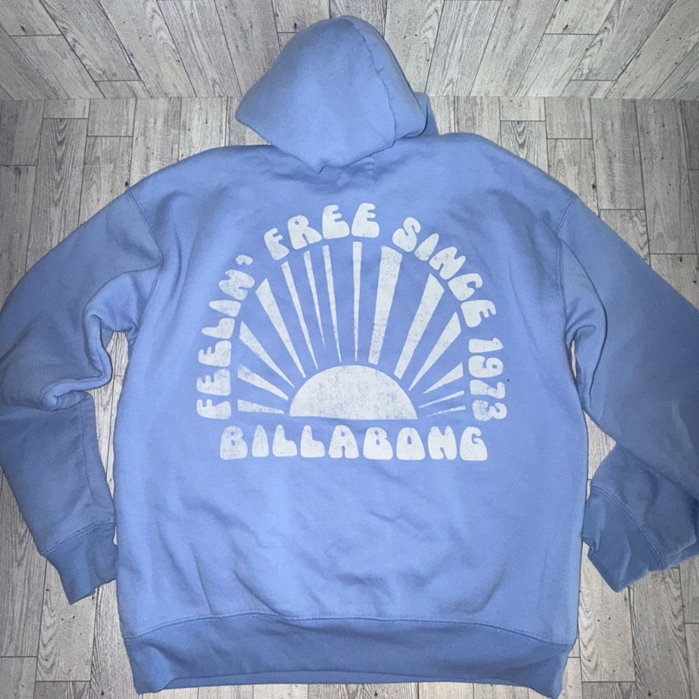 Women’s Billabong light blue hoodie size medium - Picture 5 of 6